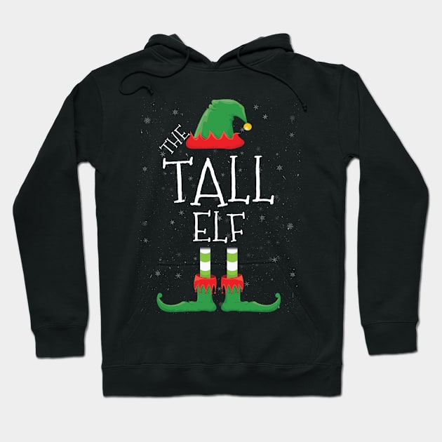 TALL Elf Family Matching Christmas Group Funny Gift Hoodie by tabaojohnny